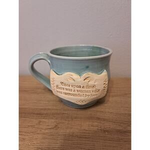 Handmade Mug Blue Once Upon a Time There Was a Woman